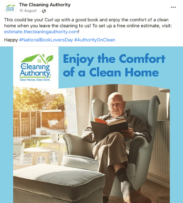 The Cleaning Authority advert