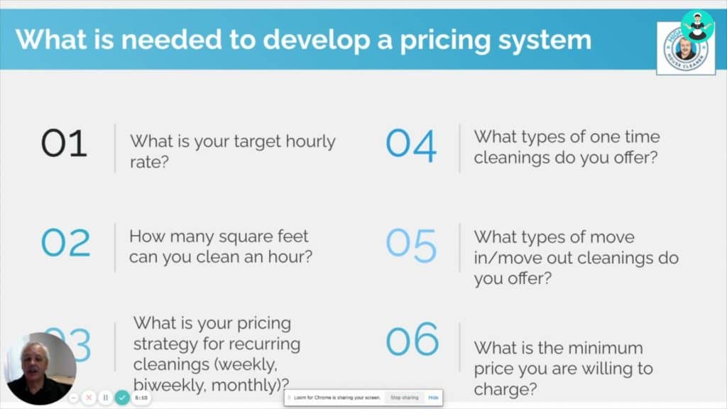 Create a Pricing System for your Cleaning Business with Royce Ard