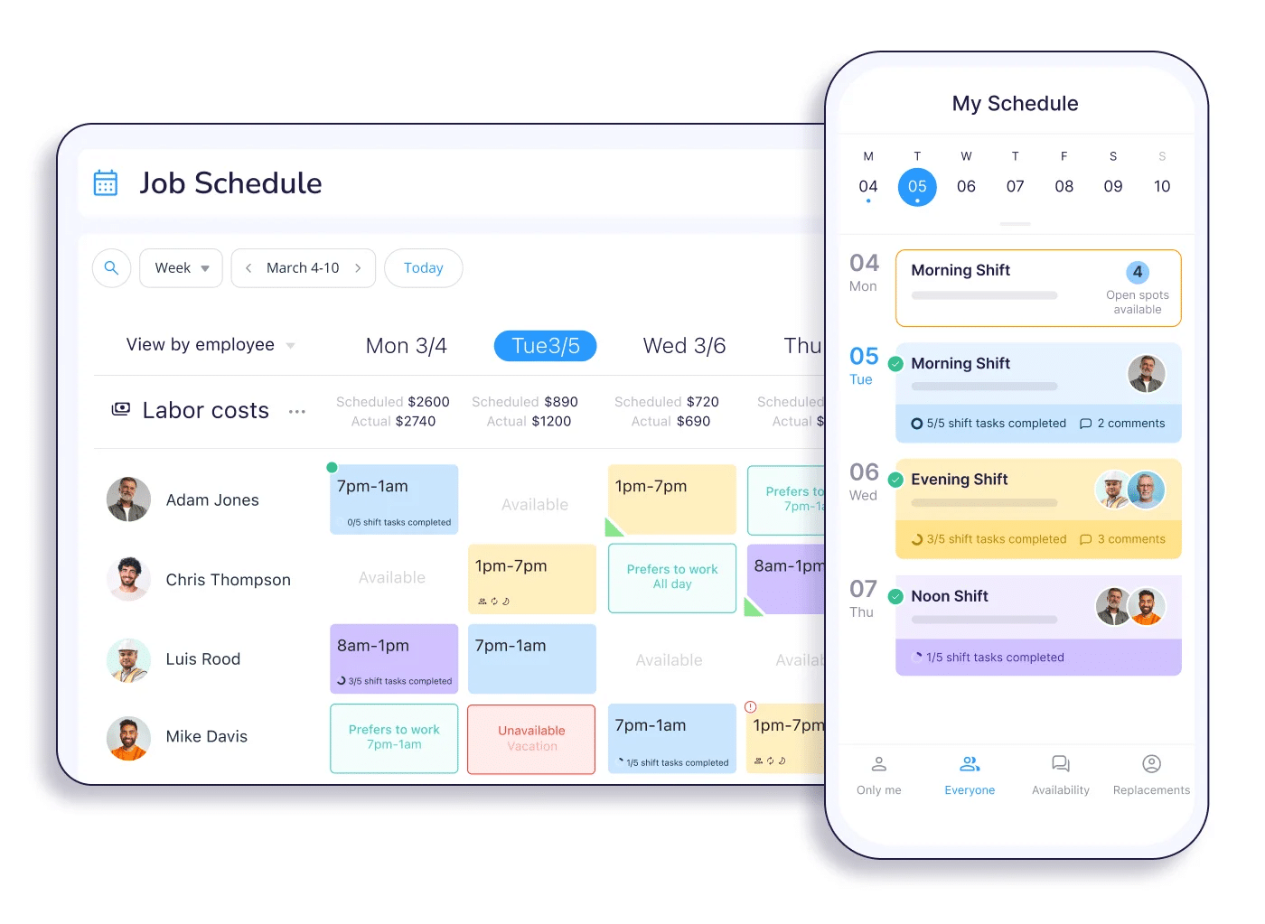 Connecteam Schedule Preview